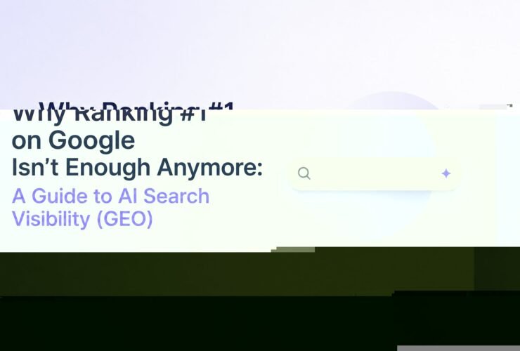 GEO AI Search Visibility 2026 blog cover graphic with search bar icon